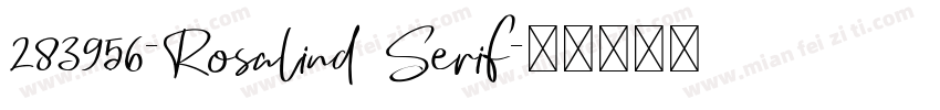 283956-Rosalind Serif字体转换